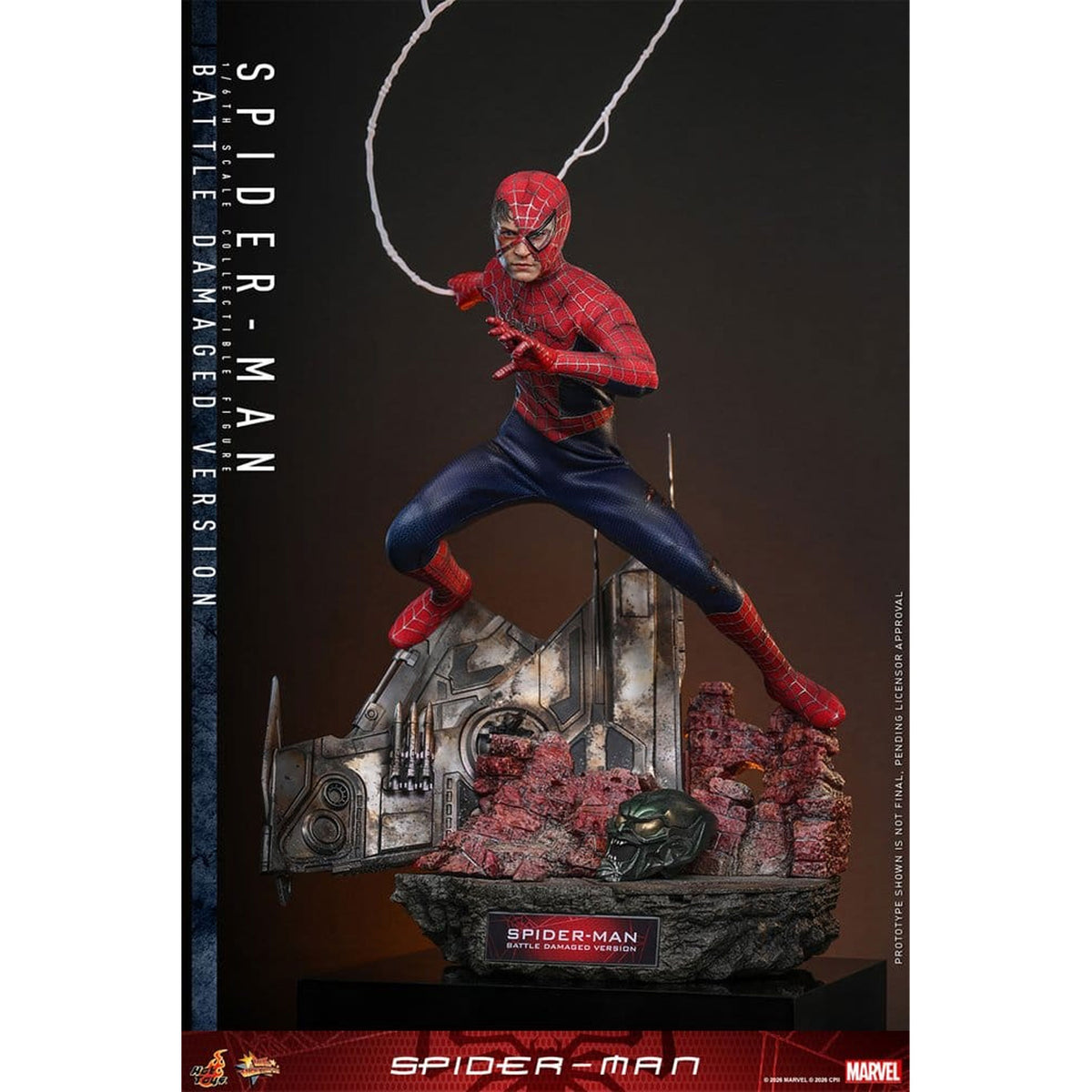 Spider-Man Movie Masterpiece 1/6 Spider-Man (Battle Damaged Version) -Action Figure