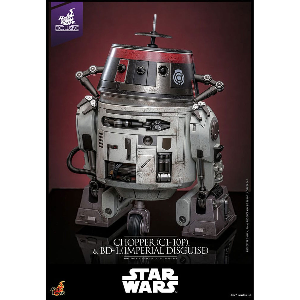 Star Wars Set 1/6 Chopper (C1-10P™) & BD-1™ (Imperial Disguise) -Action Figuuri