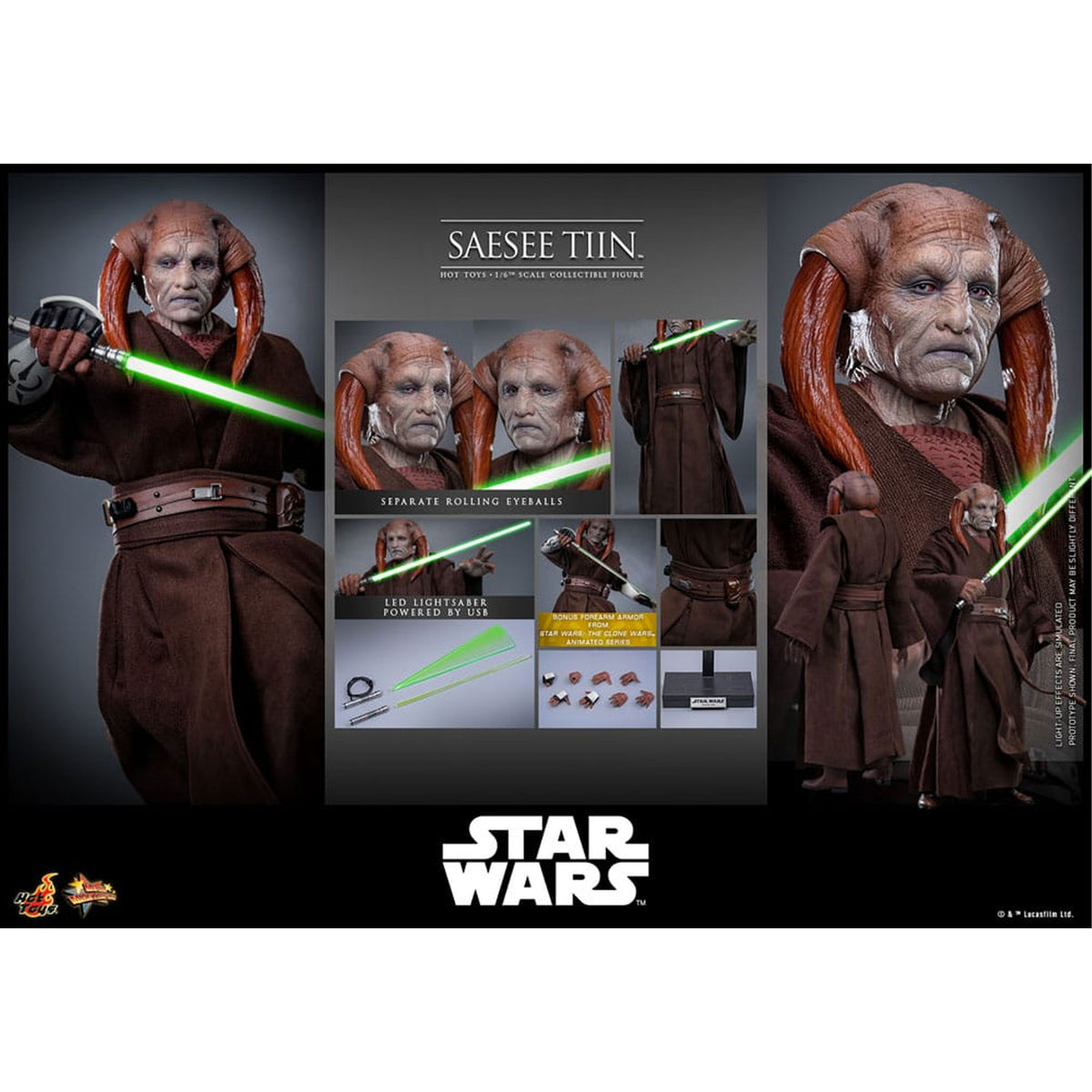 Star Wars: Episode III - Revenge of the Sith Movie Masterpiece 1/6 Saesee Tiin -Action Figure