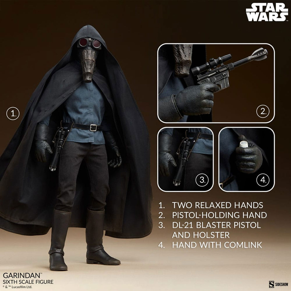 Star Wars Episode IV Scum & Villainy 1/6 Garindan -Action Figuuri