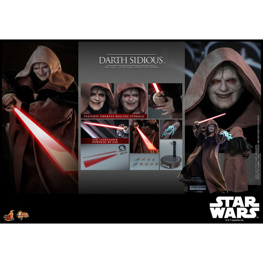Star Wars Movie Masterpiece 1/6 Darth Sidious -Action Figuuri