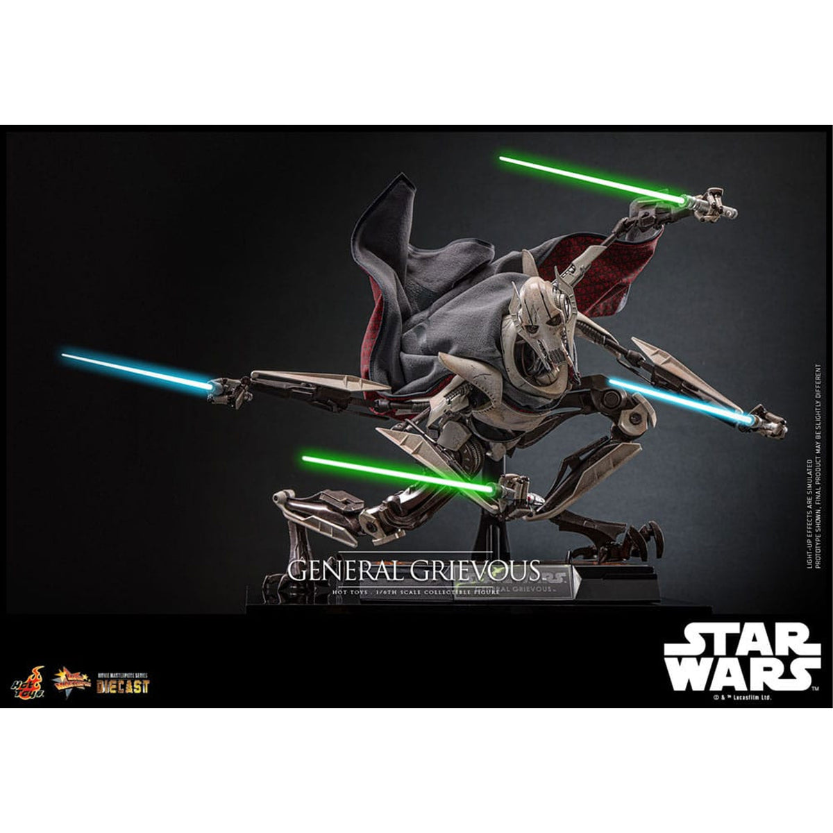 Star Wars Movie Masterpiece Diecast 1/6 General Grievous -Action Figuuri