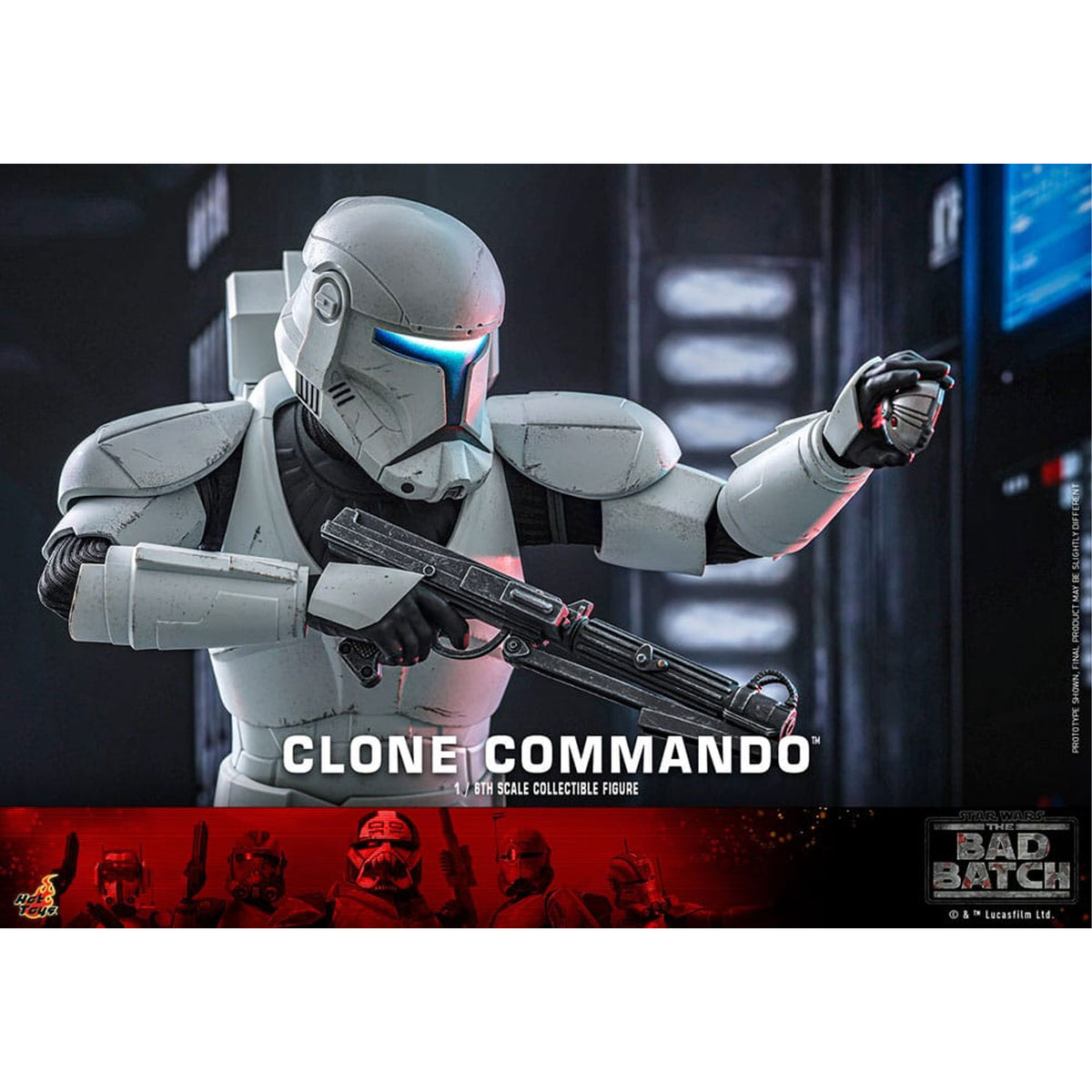 Star Wars: The Bad Batch 1/6 Clone Commando -Action Figuuri