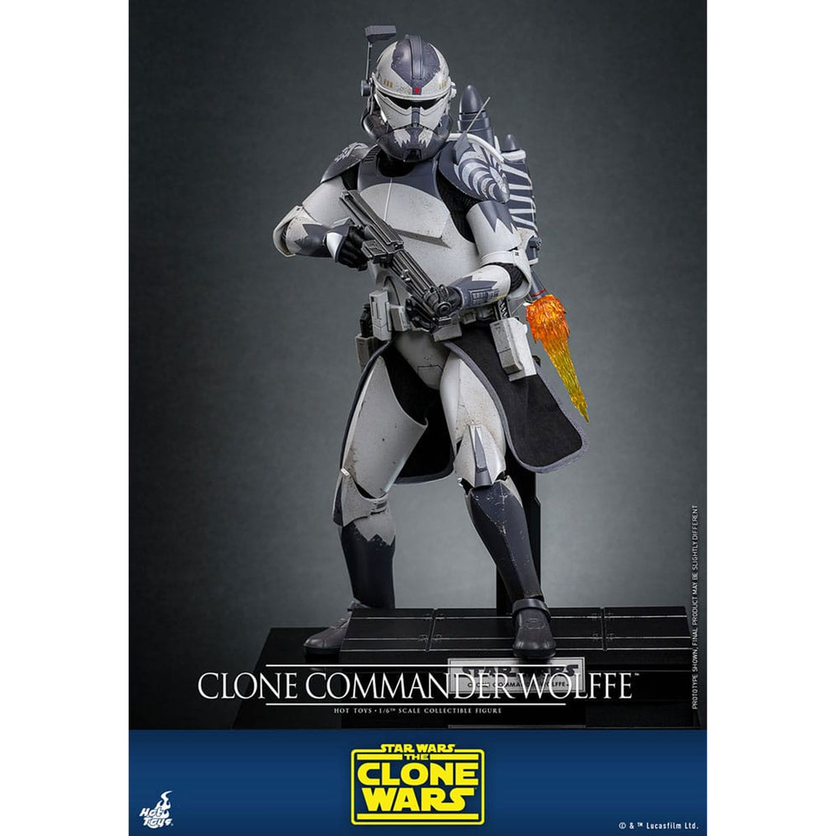 Star Wars: The Clone Wars 1/6 Clone Commander Wolffe -Action Figure
