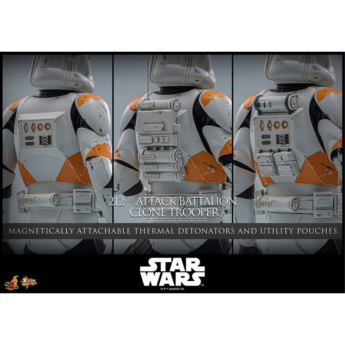 Star Wars: The Clone Wars 1/6 212th Attack Battalion Clone Trooper -Action Figure
