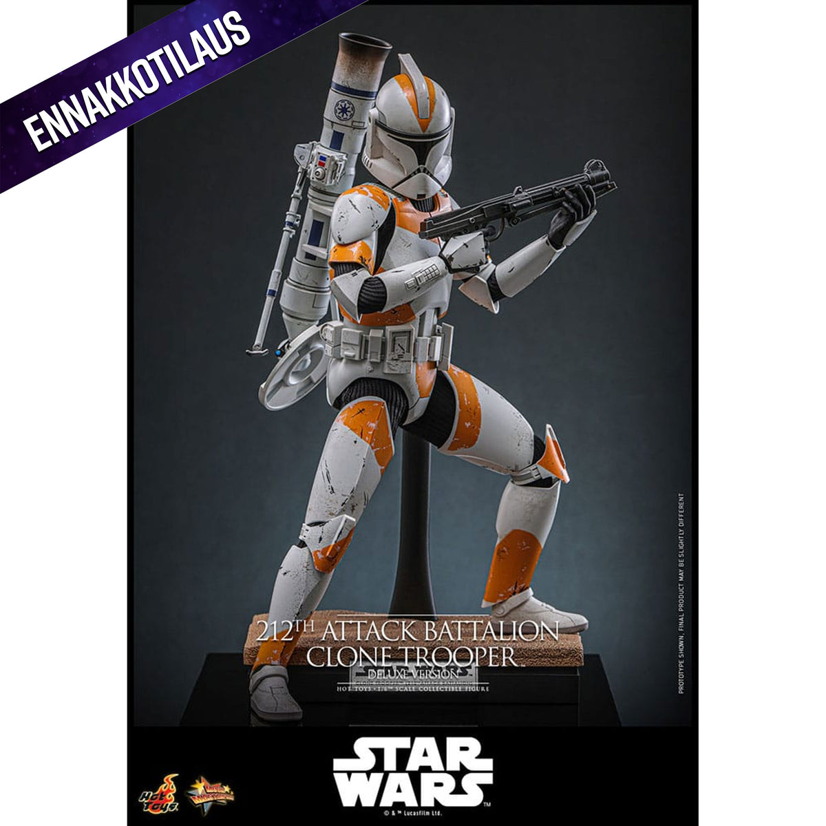 Star Wars: The Clone Wars 1/6 212th Attack Battalion Clone Trooper Deluxe Version -Action Figure