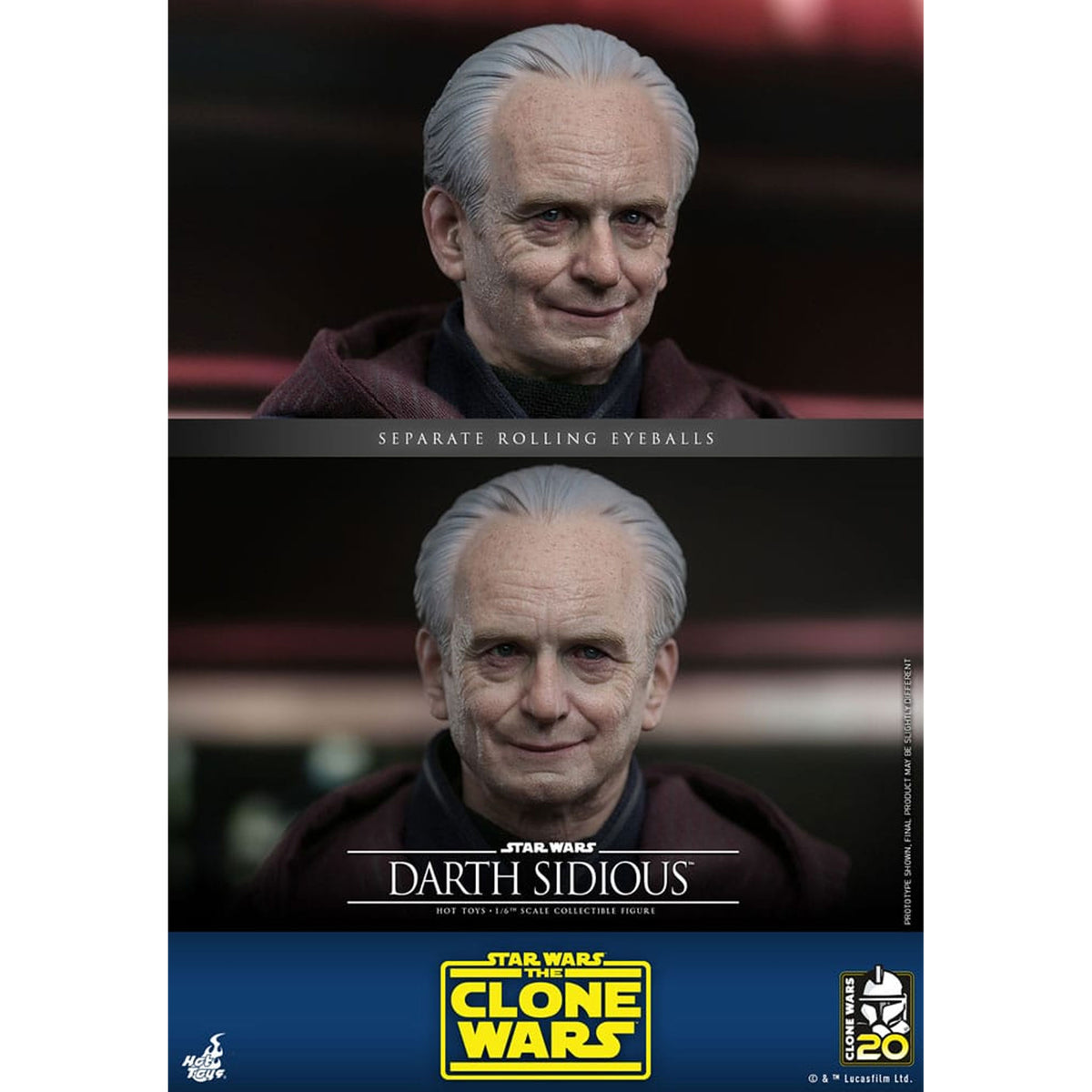 Star Wars: The Clone Wars 1/6 Darth Sidious -Action Figure
