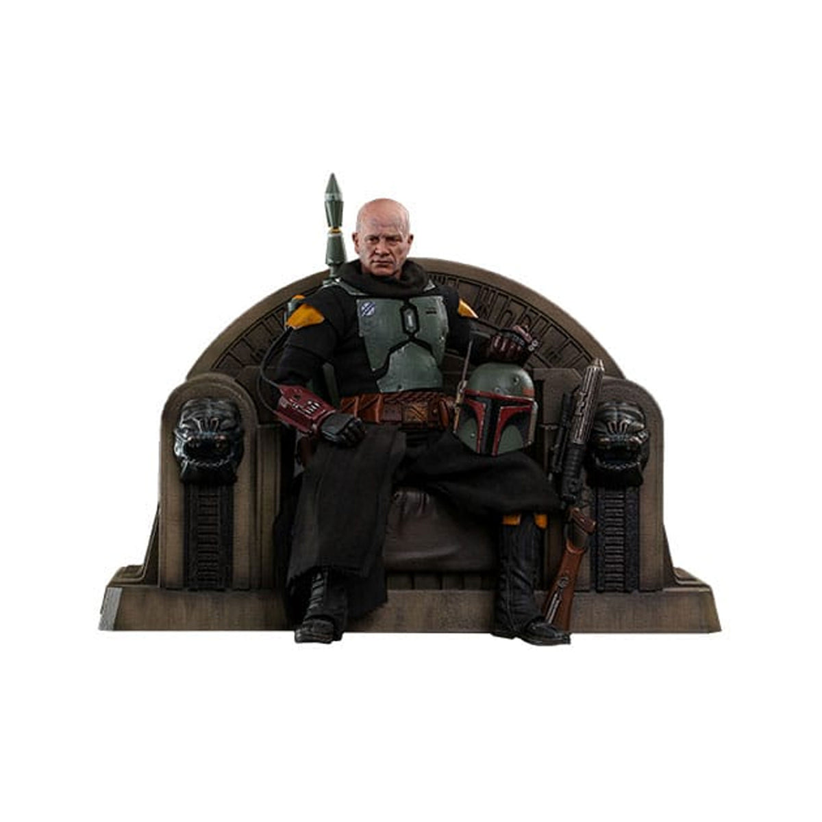 Star Wars: The Mandalorian Action Figure 1/6 Boba Fett Repaint Armor and Throne Special Edition