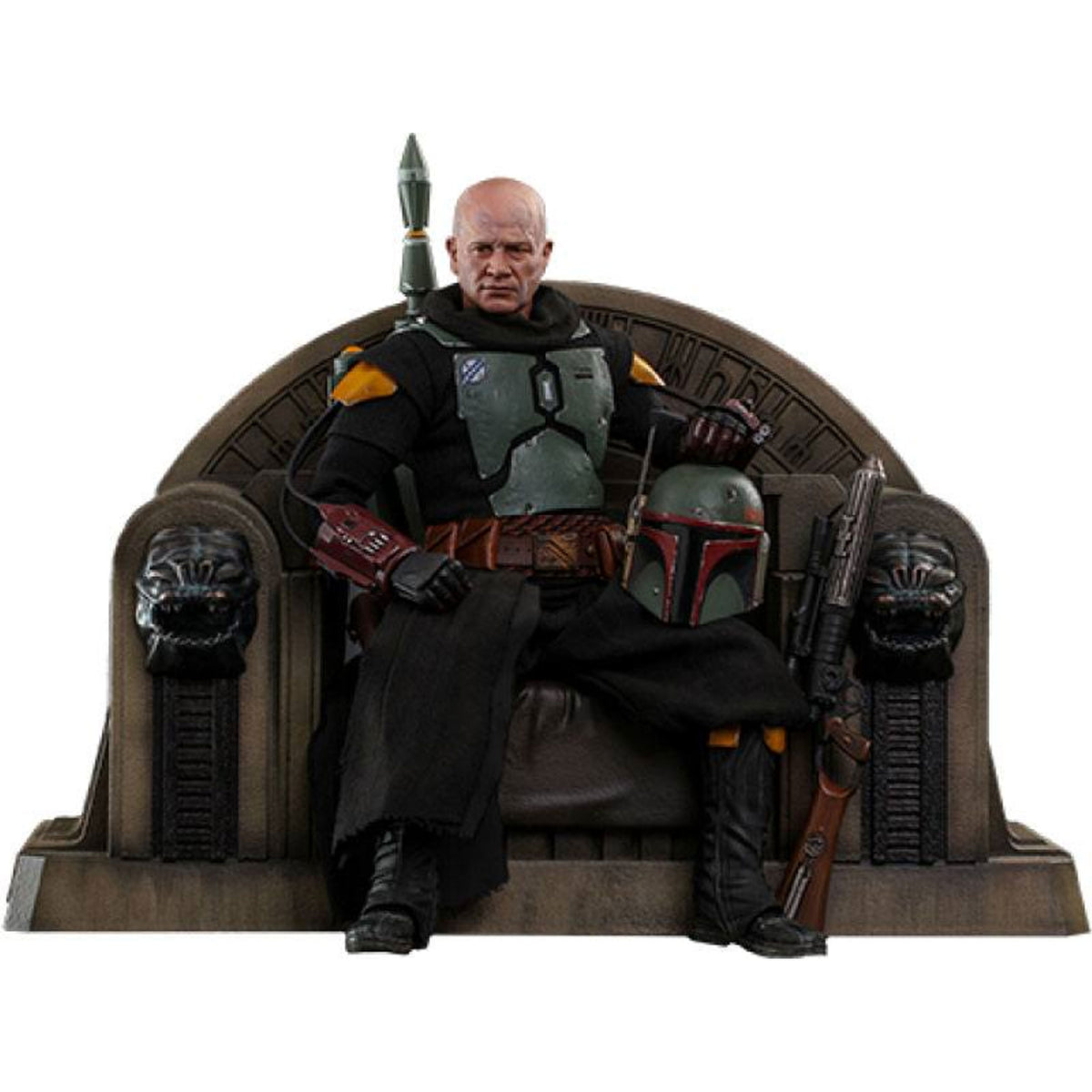 Star Wars The Mandalorian 1/6 Boba Fett (Repaint Armor) and Throne
