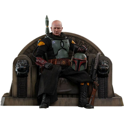 Star Wars The Mandalorian 1/6 Boba Fett (Repaint Armor) and Throne