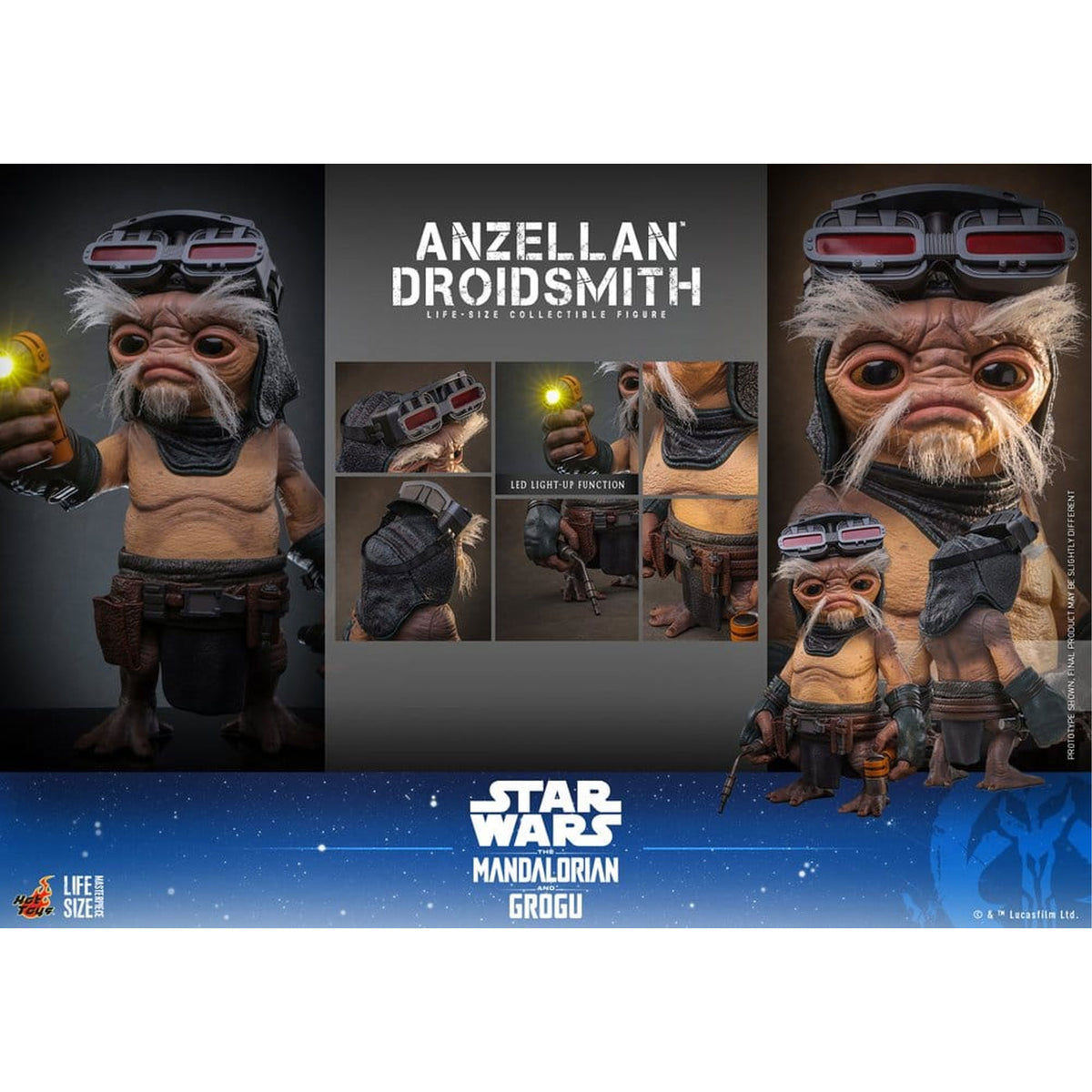 Star Wars: The Mandalorian & Grogu Life-Size Anzellan Droidsmith -Action Figure