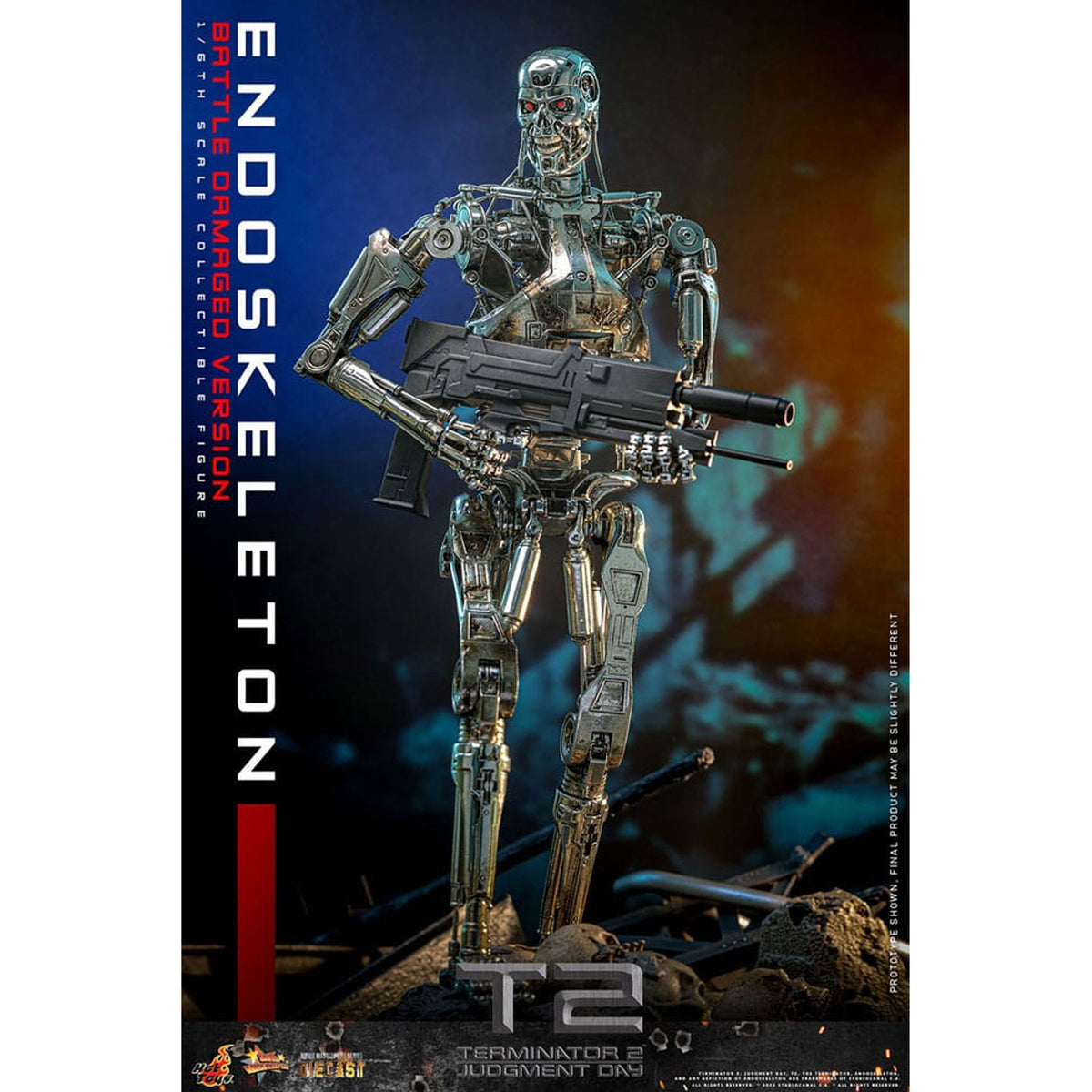 Terminator 2: Judgment Day Movie Masterpiece 1/6 Endoskeleton (Battle Damaged Version) -Action Figure