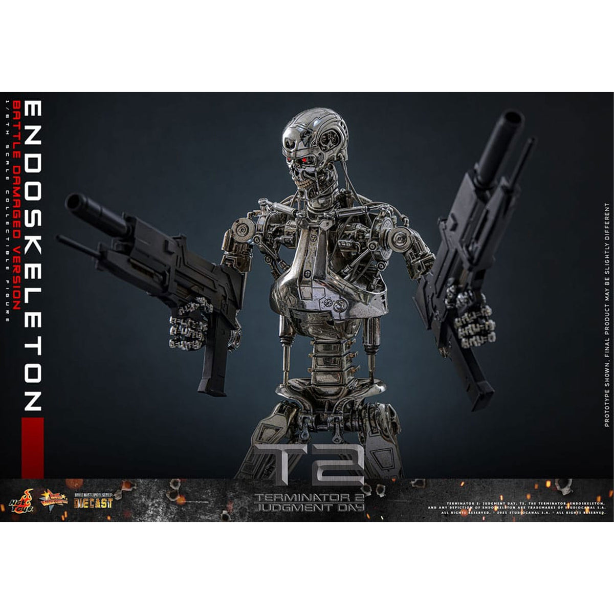 Terminator 2: Judgment Day Movie Masterpiece 1/6 Endoskeleton (Battle Damaged Version) -Action Figure