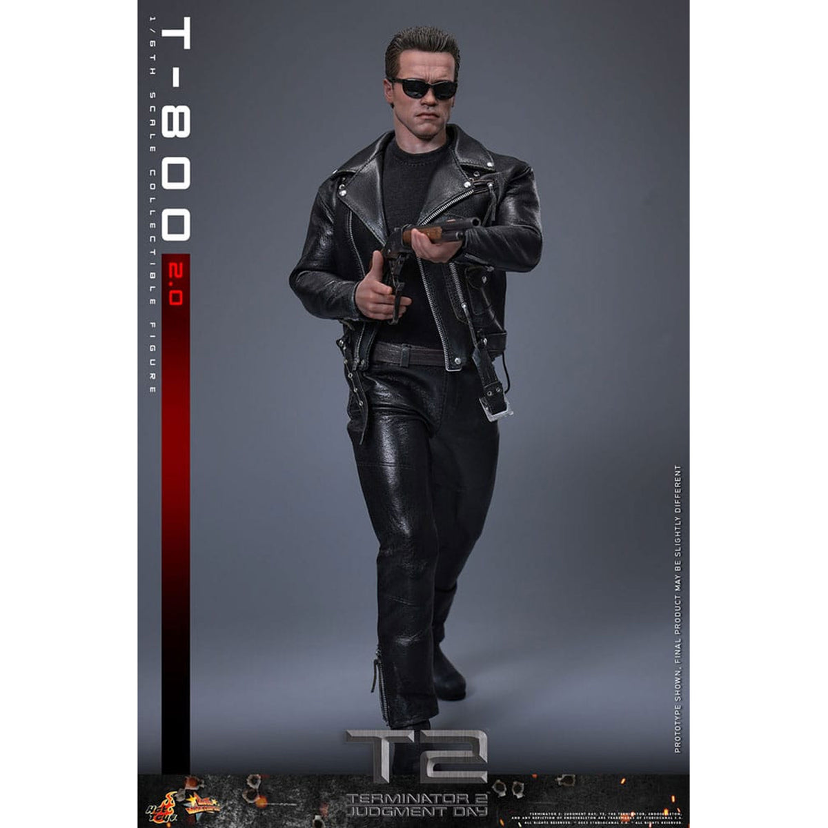 Terminator 2 Movie Masterpiece 1/6 T-800 2.0 -Action Figuuri