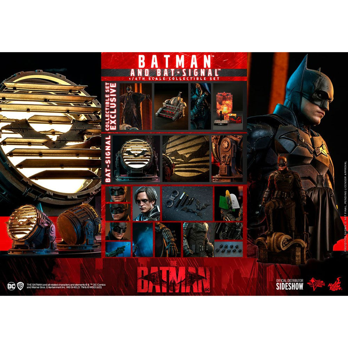 The Batman Movie Masterpiece 1/6 Batman with Bat-Signal