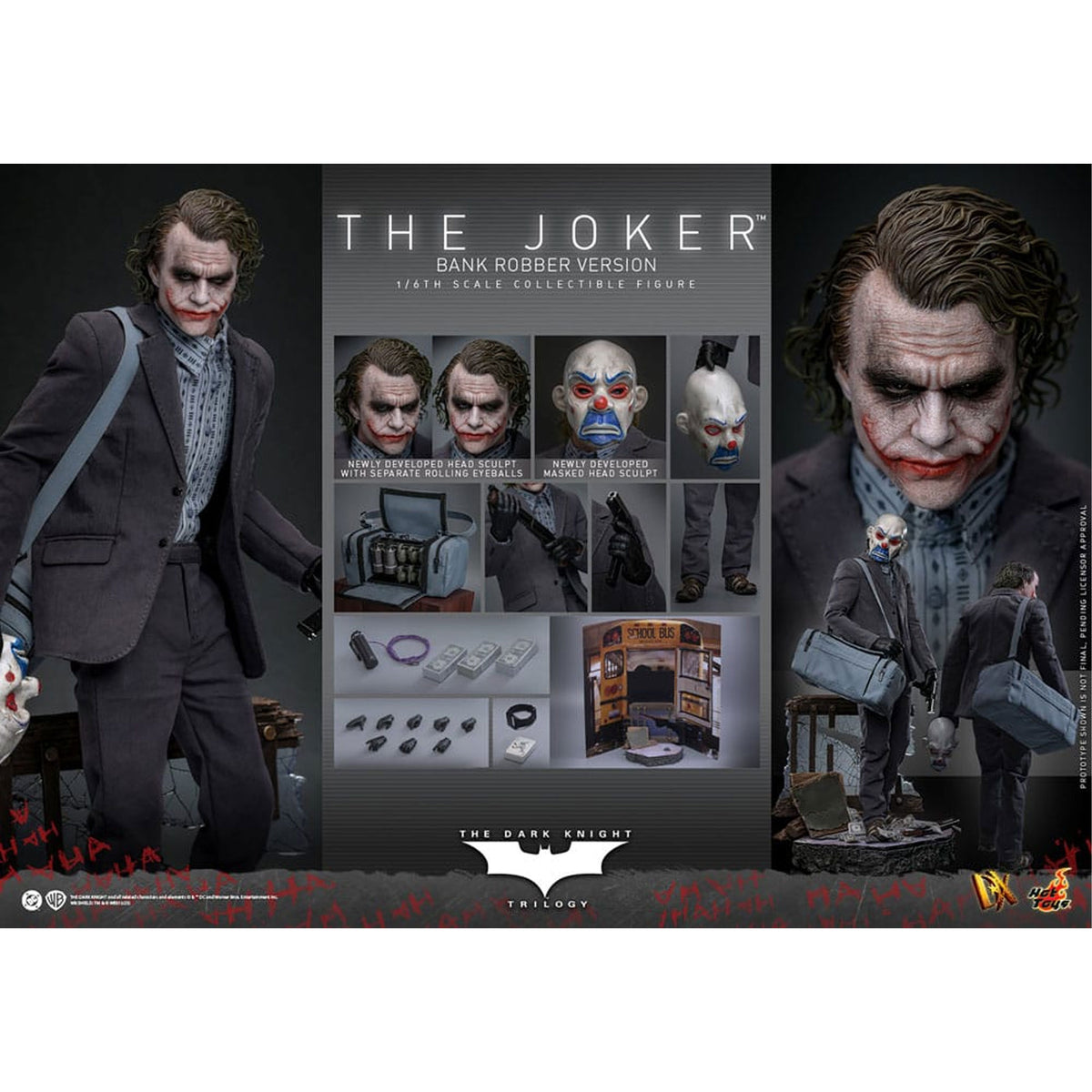 The Dark Knight DX 1/6 The Joker (Bank Robber Version) -Action Figuuri