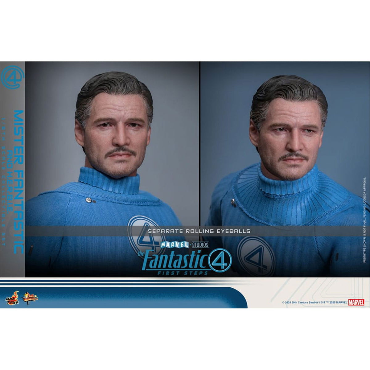 The Fantastic Four: First Steps Movie Masterpiece 2-Pack 1/6 Mister Fantastic & H.E.R.B.I.E. -Action Figuuri