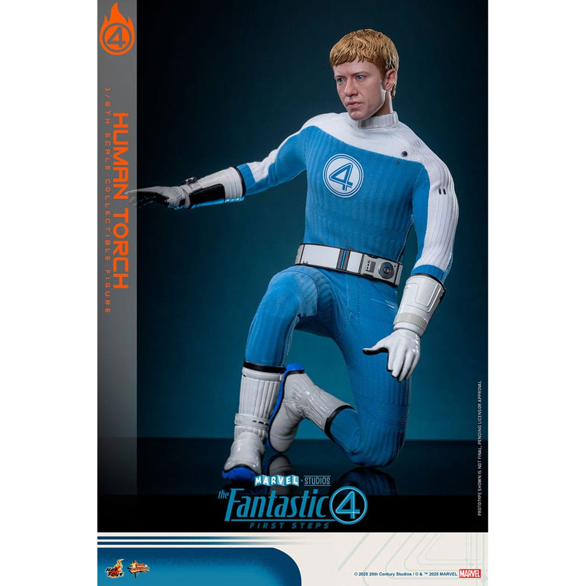 The Fantastic Four: First Steps Movie Masterpiece 1/6 Human Torch -Action Figuuri
