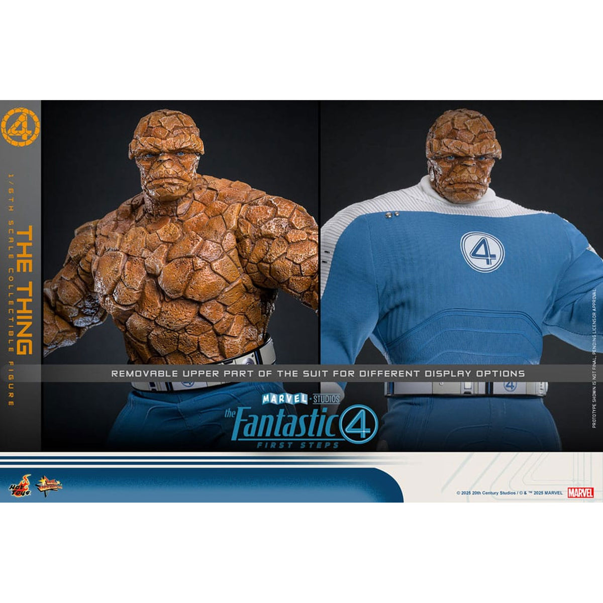 The Fantastic Four: First Steps Movie Masterpiece 1/6 The Thing -Action Figuuri