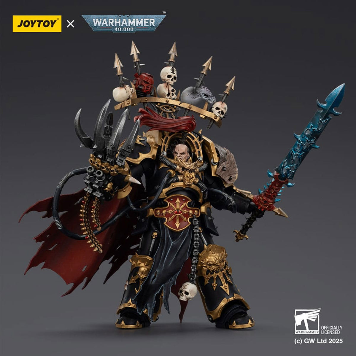 Warhammer 40,000  Black Legion Abaddon the Despoiler with Drach'nyen and the Talo -Action Figure