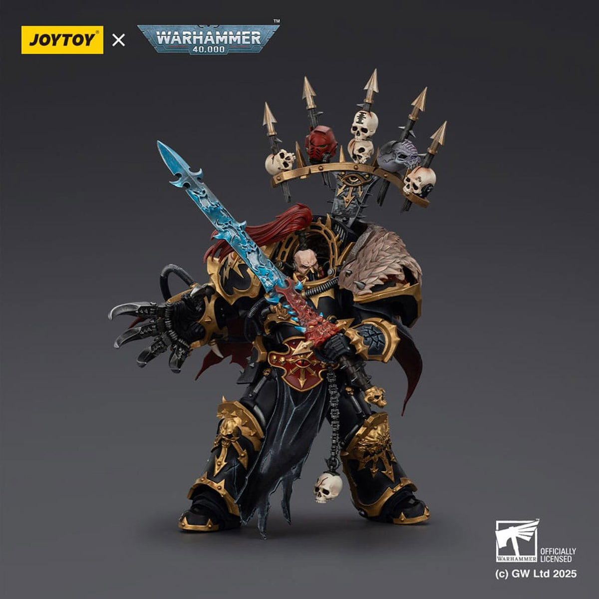 Warhammer 40,000  Black Legion Abaddon the Despoiler with Drach'nyen and the Talo -Action Figure