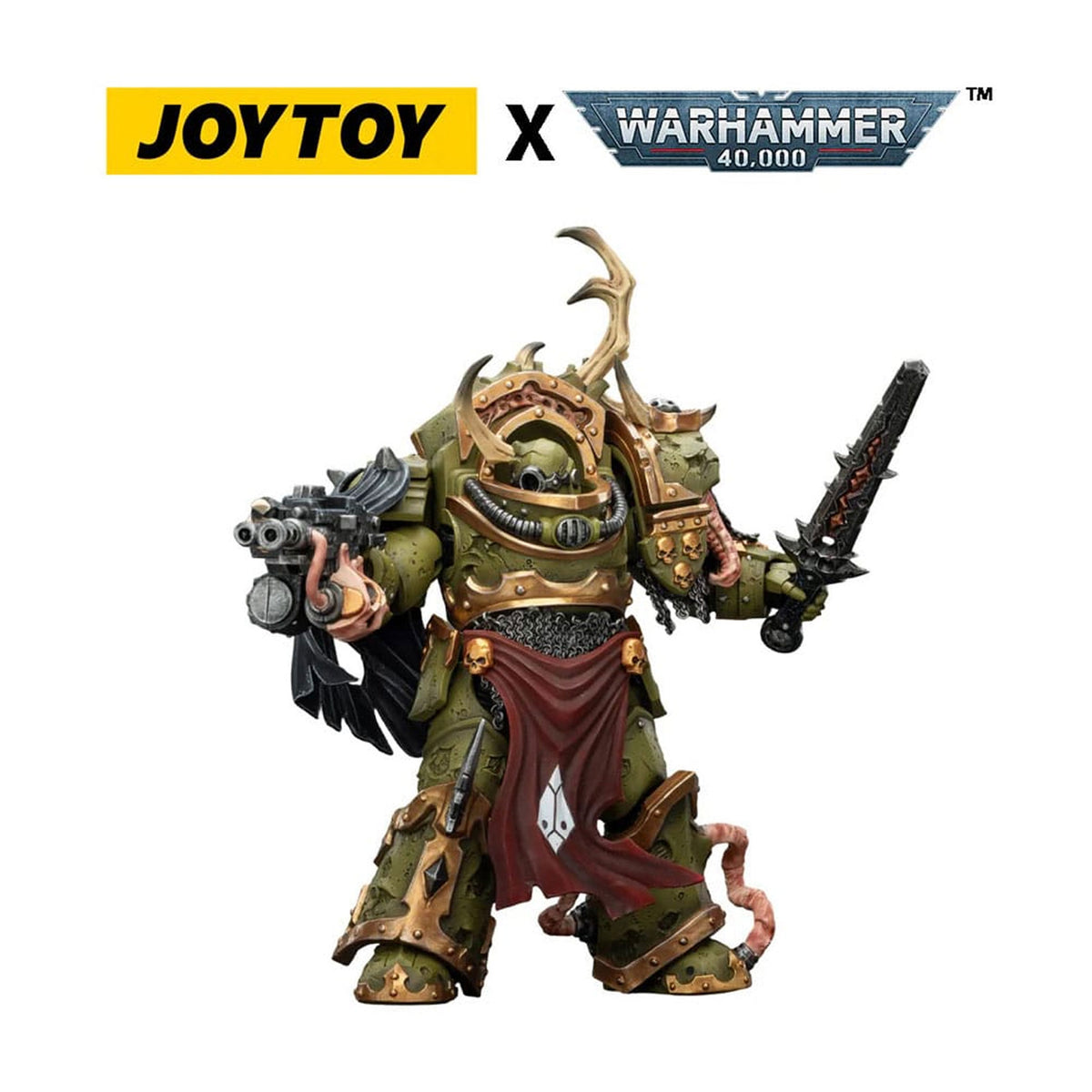 Warhammer 40,000 Death Guard Blightlord Terminator 3 with Combi-bolter and Bubotic Blade -Action Figure