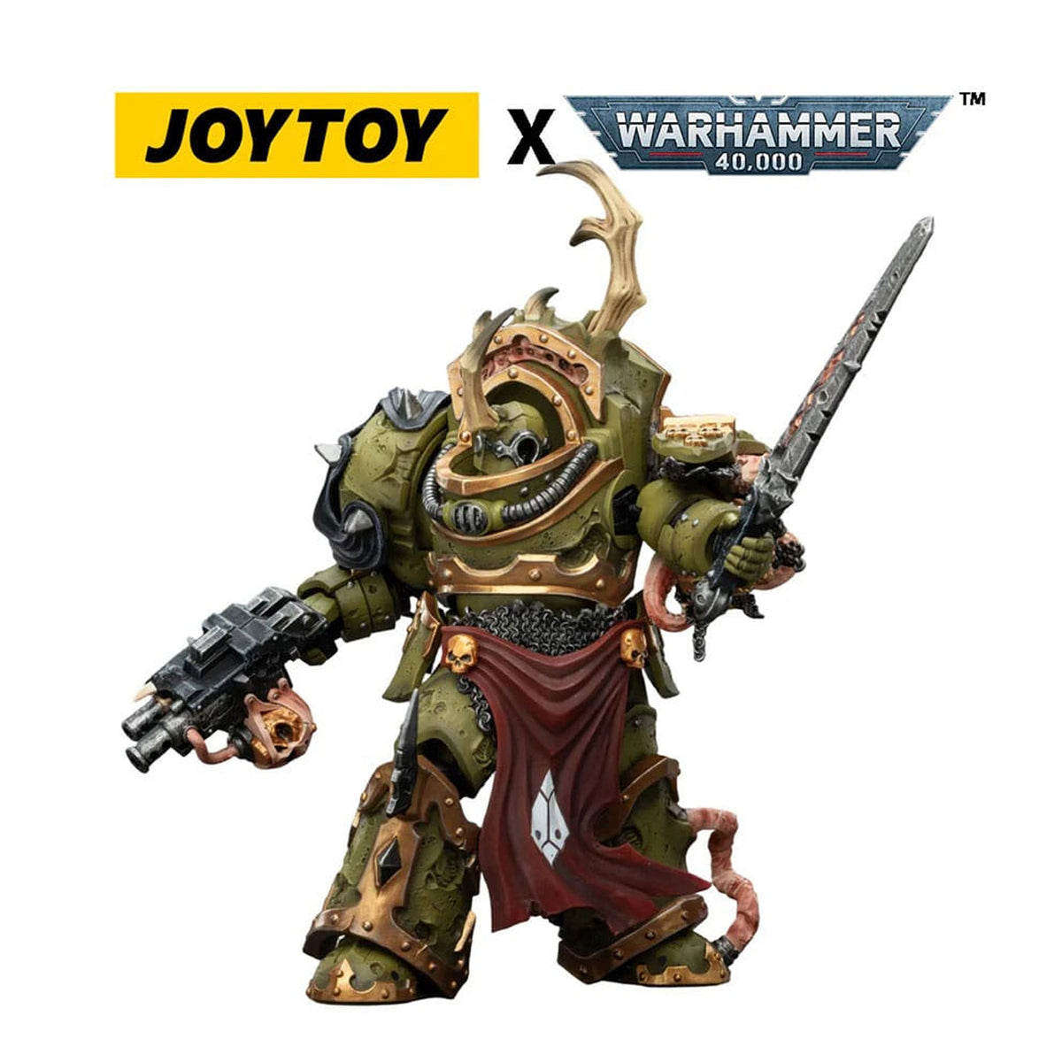 Warhammer 40,000 Death Guard Blightlord Terminator 3 with Combi-bolter and Bubotic Blade -Action Figure