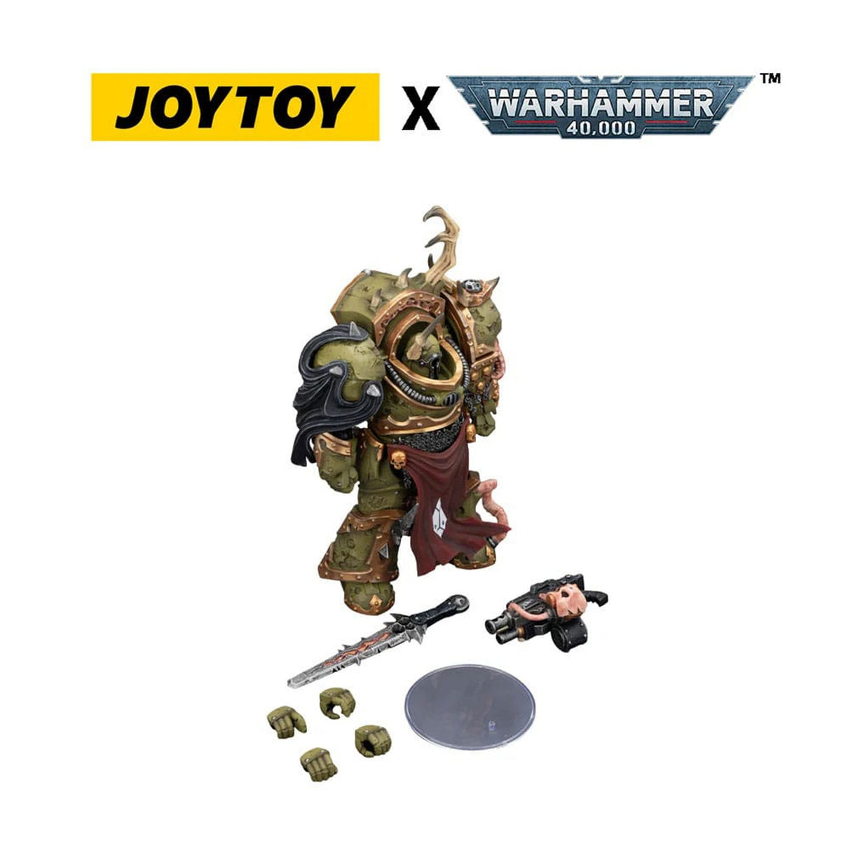 Warhammer 40,000 Death Guard Blightlord Terminator 3 with Combi-bolter and Bubotic Blade -Action Figure