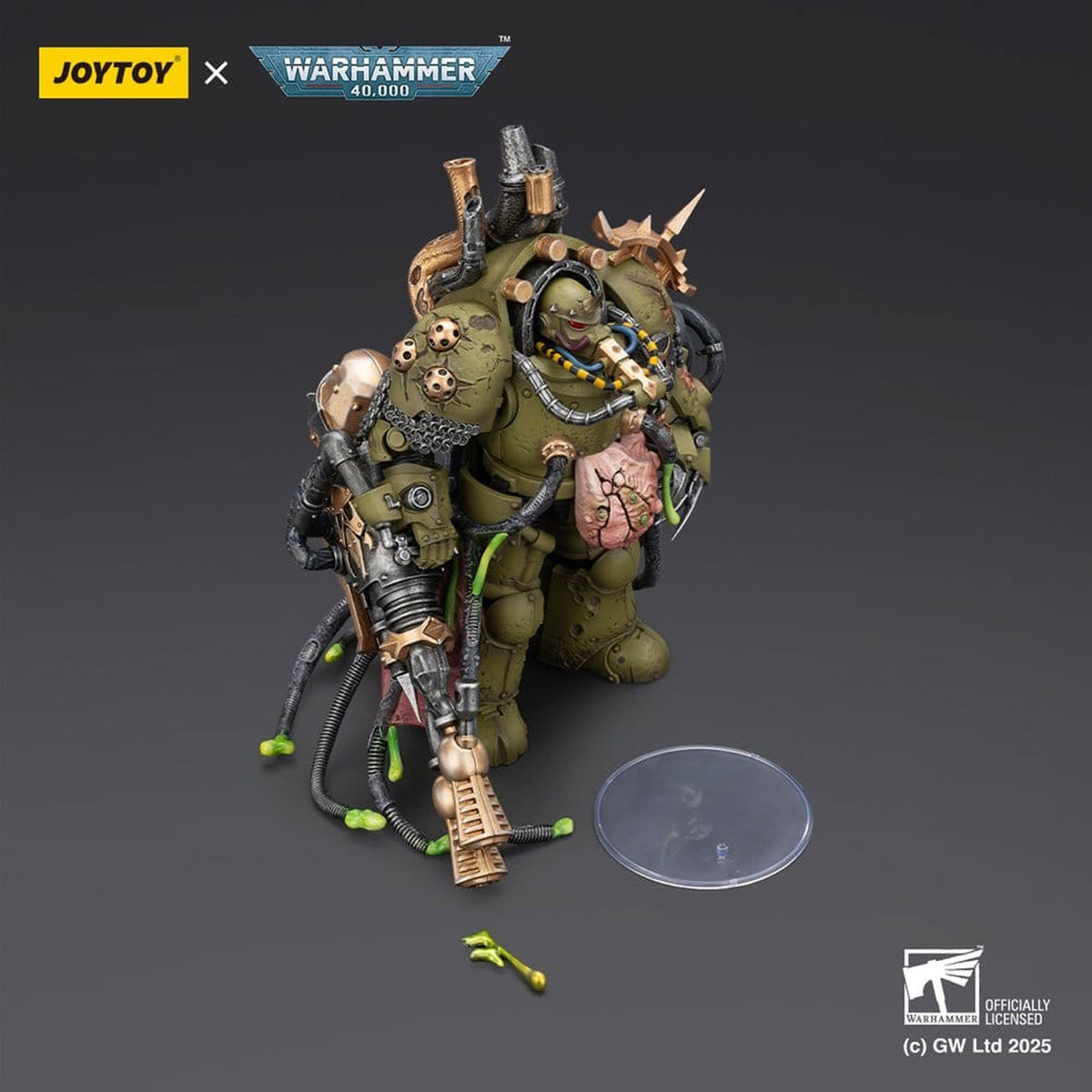 Warhammer 40,000 Death Guard Lord of Virulence with Power Fist and Twin Plague Spewer -Action Figure